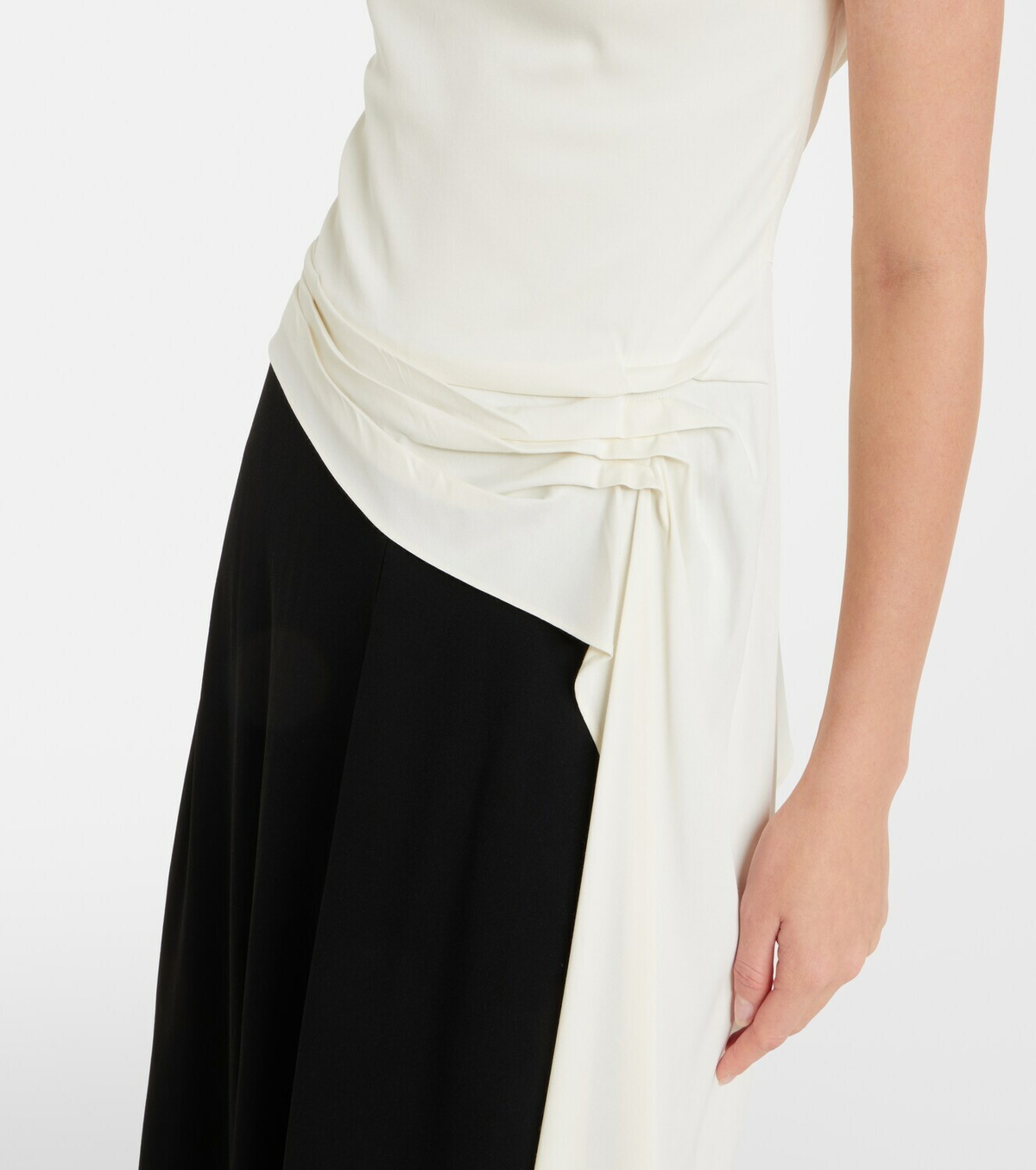 Proenza Schouler Daliah draped crêpe satin maxi dress