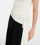 Proenza Schouler Daliah draped crêpe satin maxi dress