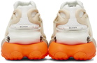 Balmain Beige & White Unicorn Sneakers