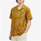 Kestin Men's Crammond Short Sleeve Shirt in Ochre Thistle Print
