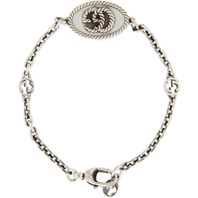 Gucci Silver Gg Marmont Chain Bracelet Gucci 4844