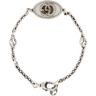 Gucci Silver GG Marmont Chain Bracelet