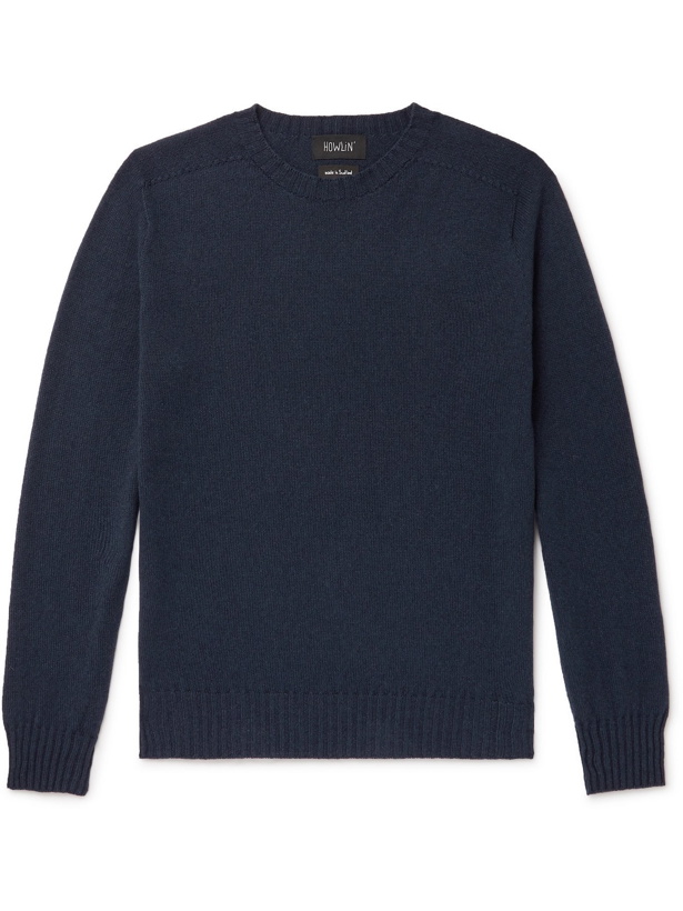 Photo: HOWLIN' - Wool and Cotton-Blend Sweater - Blue - S