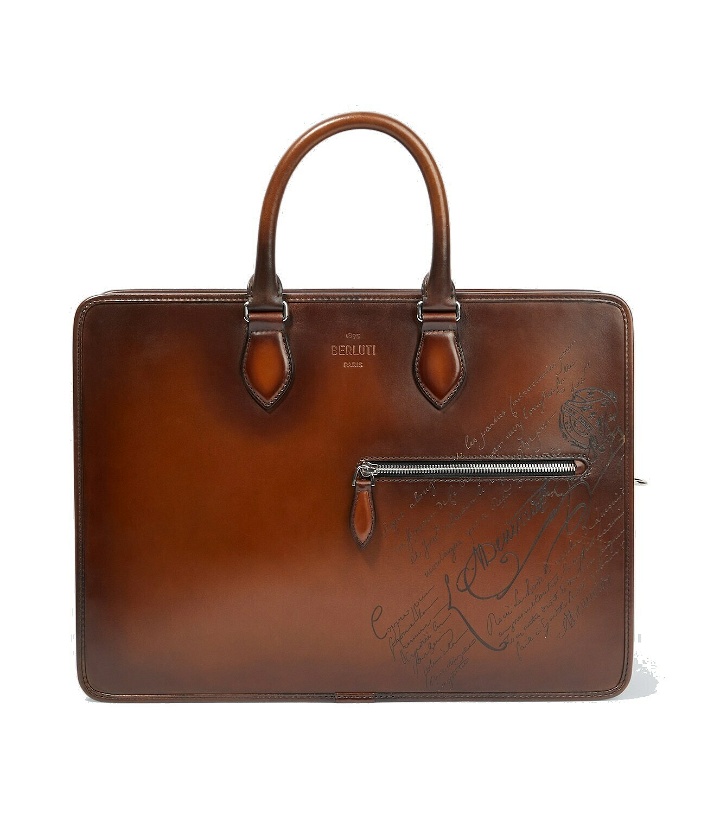 Photo: Berluti Deux Jours Scritto leather briefcase