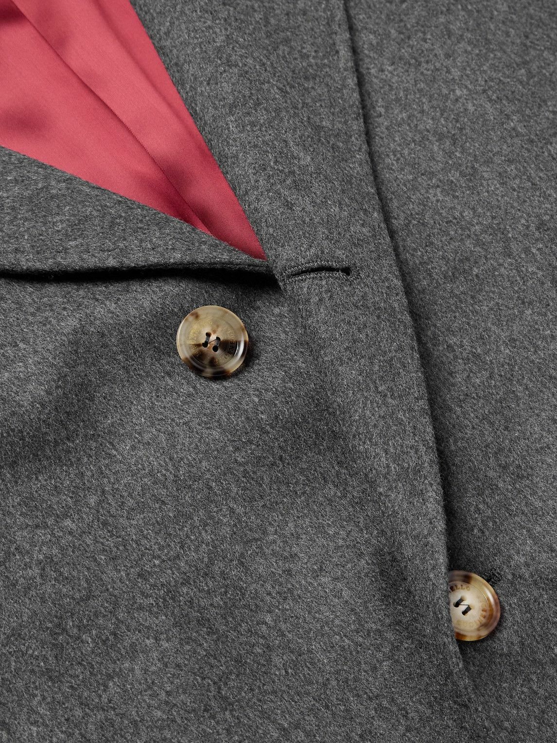 Brunello Cucinelli - Wool and Cashmere-Blend Overcoat - Gray