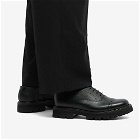 Grenson Men's Gendry Oxford Shoe in Black Pin Grain
