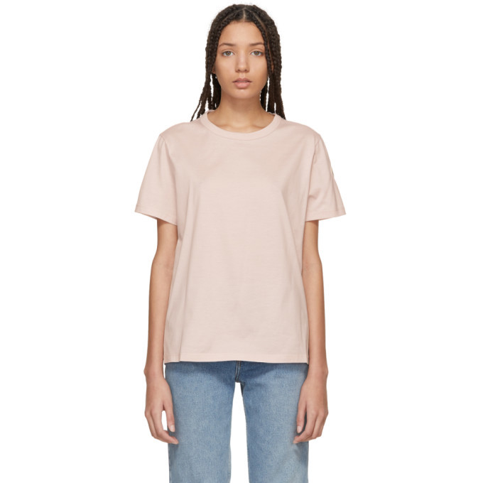 Moncler Pink Crewneck T-Shirt Moncler