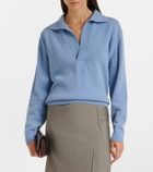 Victoria Beckham Genevieve wool and cashmere polo sweater