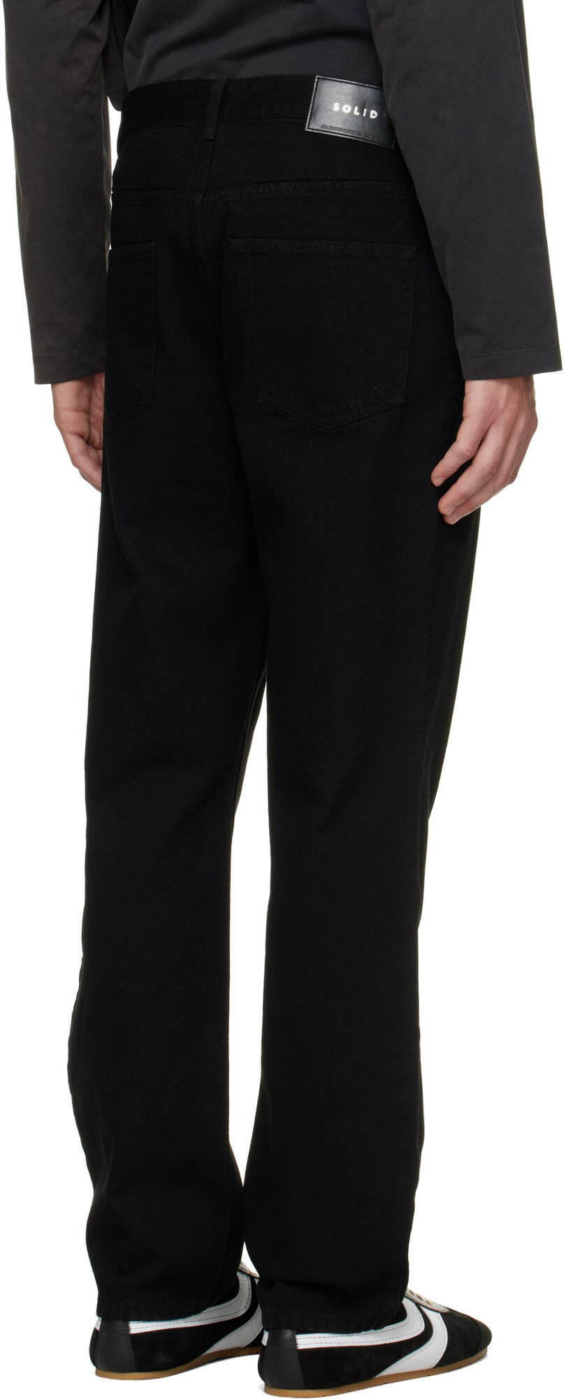 Solid Homme Black Slim Jeans