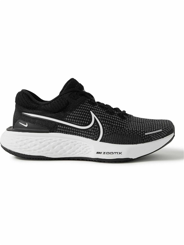 Photo: Nike Running - ZoomX Invincible Run 2 Rubber-Trimmed Flyknit Sneakers - Black