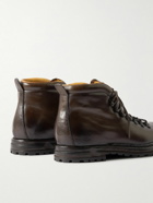 Officine Creative - Artik Burnished-Leather Boots - Brown
