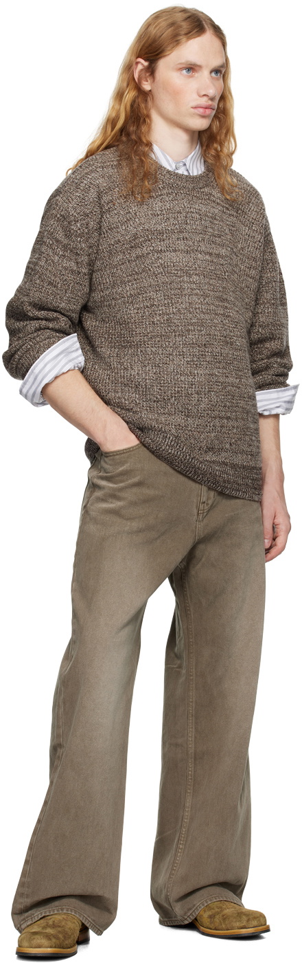 COOR Brown Cashpop Tweed Sweater
