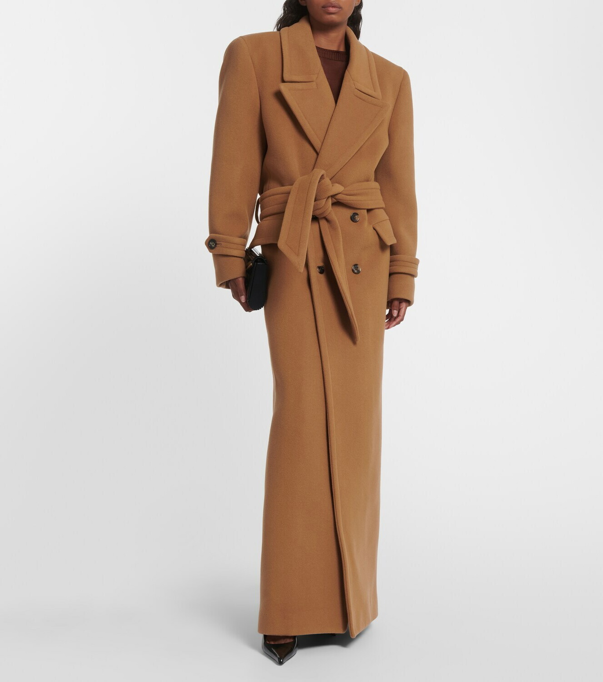Saint Laurent Oversized wool-blend coat Saint Laurent