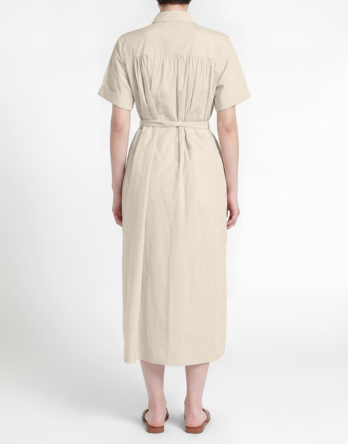 Peserico Womens Midi dress in Beige