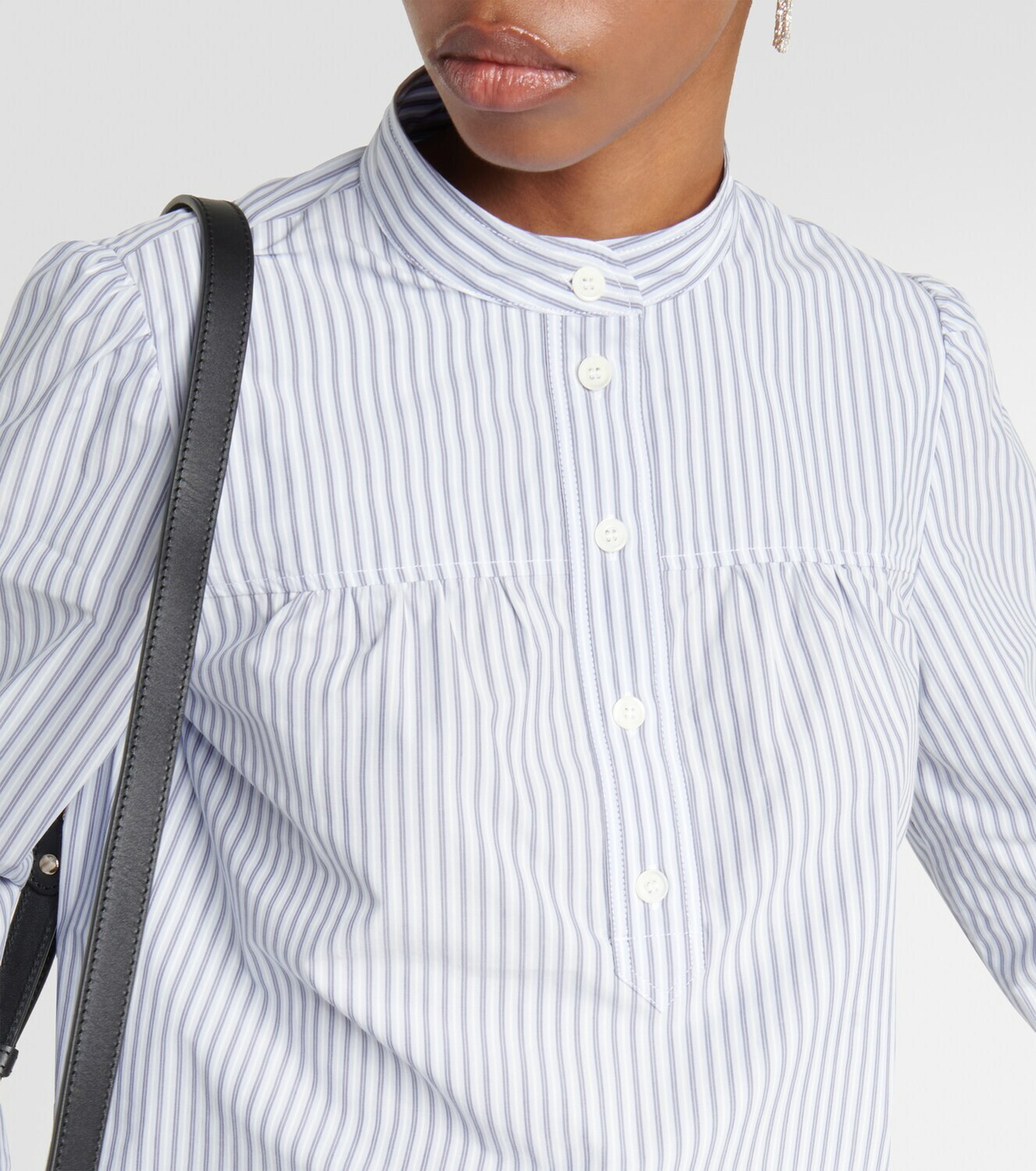 A.P.C. Loula striped cotton blouse