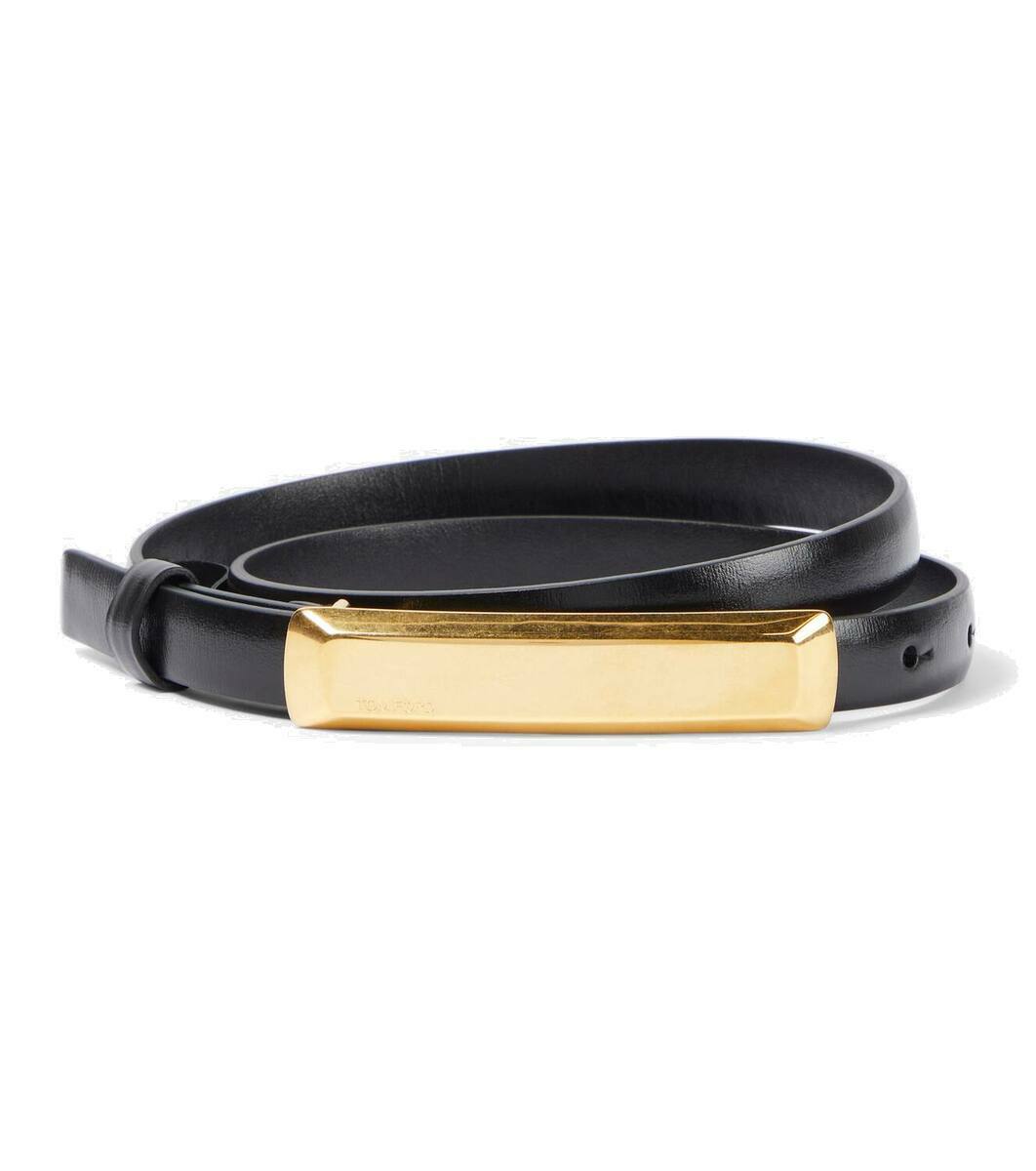 Tom Ford Brown Leather Regular Belt main image 1