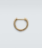Mateo 14kt gold single hoop earring with diamonds