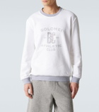 Brunello Cucinelli Printed cotton and linen sweatshirt