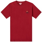 KENZO Paris Men's Kenzo Crest Logo T-Shirt in Bordeaux