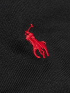 Polo Ralph Lauren - Logo-Embroidered Cotton-Jersey T-Shirt - Black