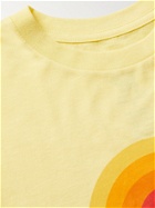 BIRDWELL - Vintage Sunrise Logo-Print Cotton-Jersey T-Shirt - Yellow