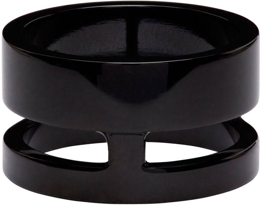 Fendi Black Bag Bugs Shiny Red Eyes Ring