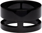Fendi Black Bag Bugs Shiny Red Eyes Ring