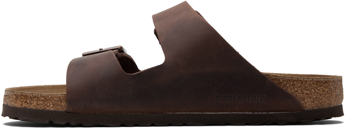 Birkenstock Brown Regular Arizona Oiled Leather Sandals