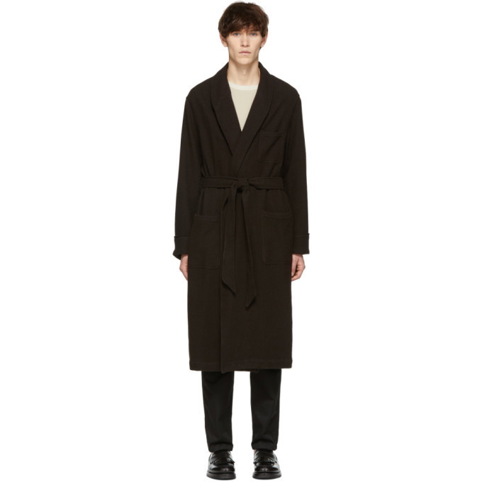 Photo: Our Legacy Brown Wool Robe Coat