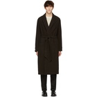 Our Legacy Brown Wool Robe Coat