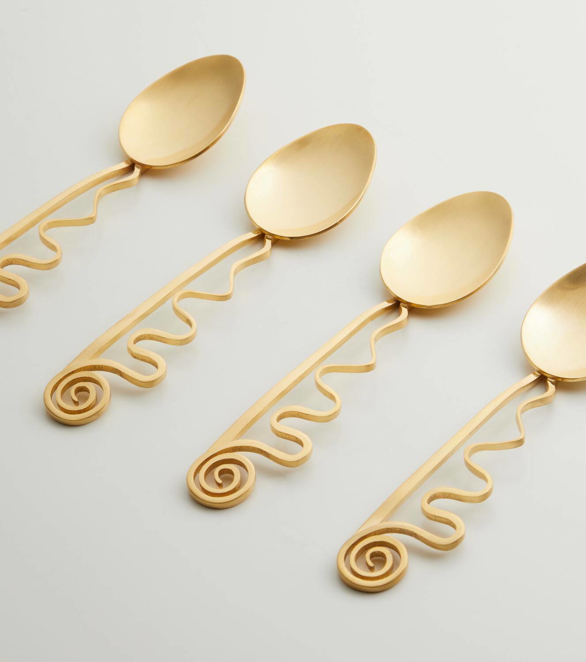 L'Objet Spirale set of 4 cocktail spoons