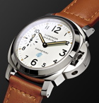 Panerai - Luminor Marina Logo Acciaio 44mm Steel and Leather Watch - White