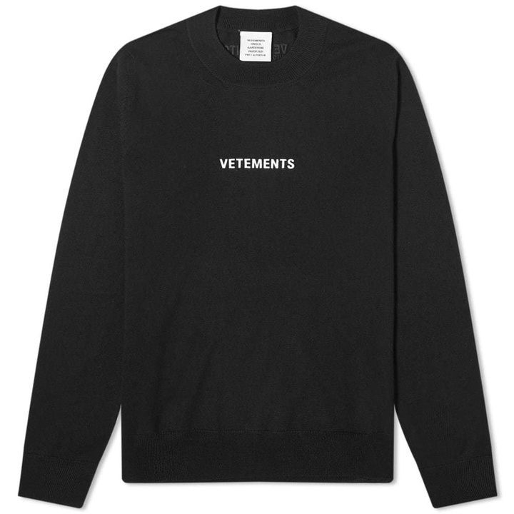 Photo: VETEMENTS Logo Crew Sweat