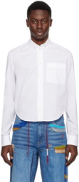 Marni White Cropped Long Sleeve Shirt