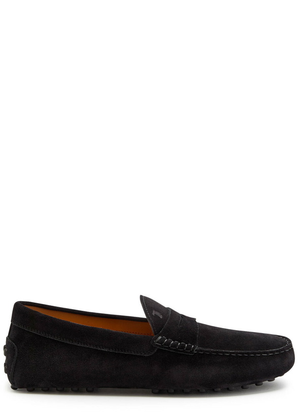 Photo: Tods Gommino Suede Loafers Black