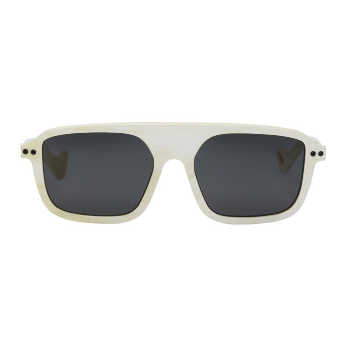 Photo: BLYSZAK SSENSE Exclusive White Horn Sport Collection Sunglasses