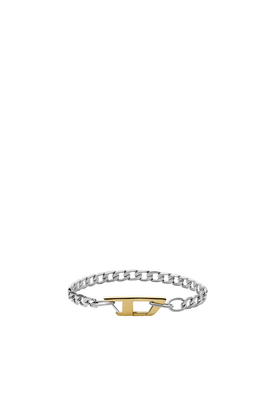 Photo: Diesel Stainless steel chain bracelet - Bracelets - Unisex - Silver