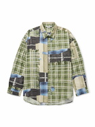 Acne Studios - Setar Oversized Printed Crinkled-Cotton Shirt - Green