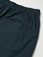 Sunspel - Lounge Cotton and Modal-Blend Jersey Drawstring Pyjama Shorts - Blue