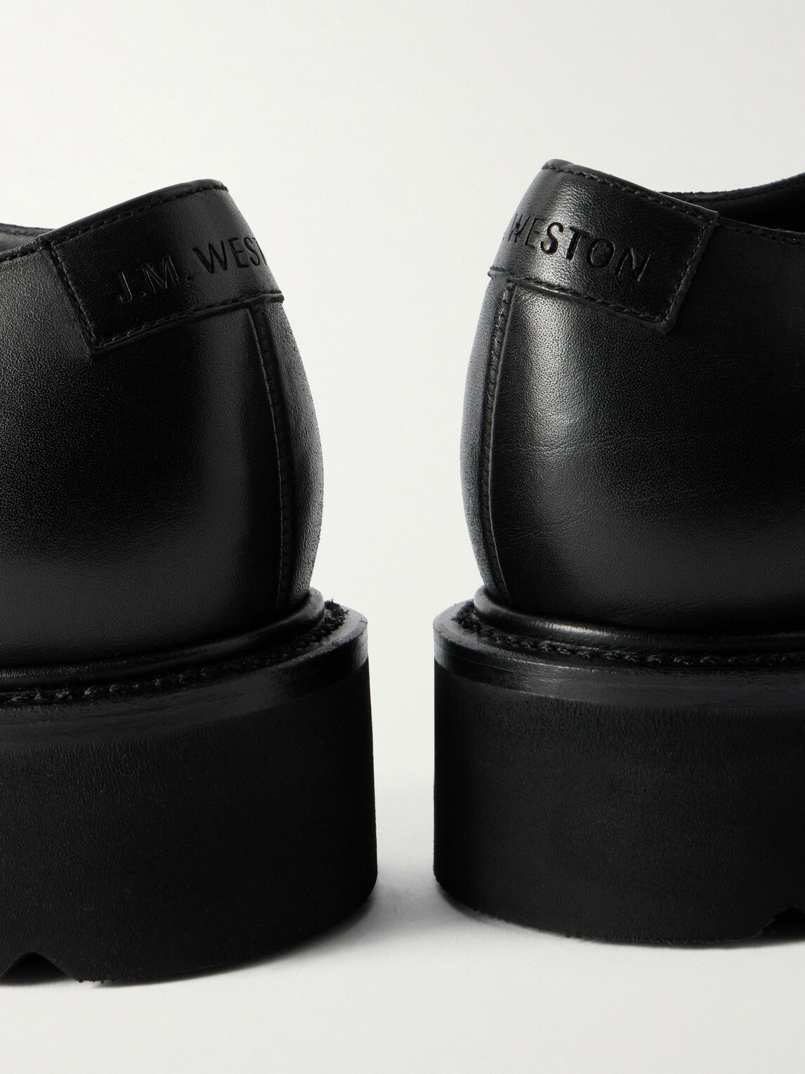 J.M. Weston - Weston & Sons Leather Derby Shoes - Black