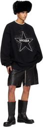 VAQUERA Black Oversized Sweatshirt