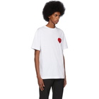 Palm Angels White Pin My Heart T-Shirt