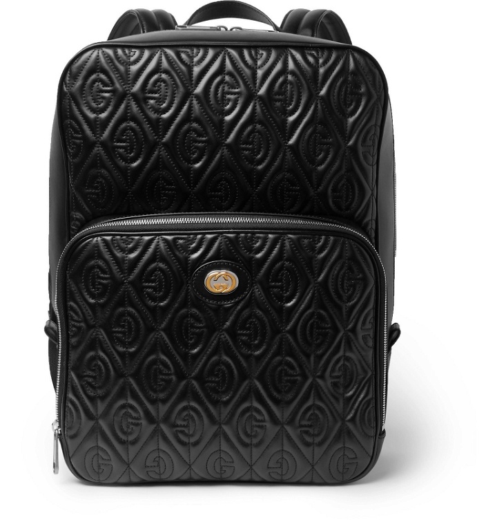 Photo: Gucci - Mopheus Embossed Leather Bacpack - Black