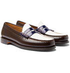 G.H. Bass & Co. - Weejuns Heritage Larson Colour-Block Leather Penny Loafers - Brown