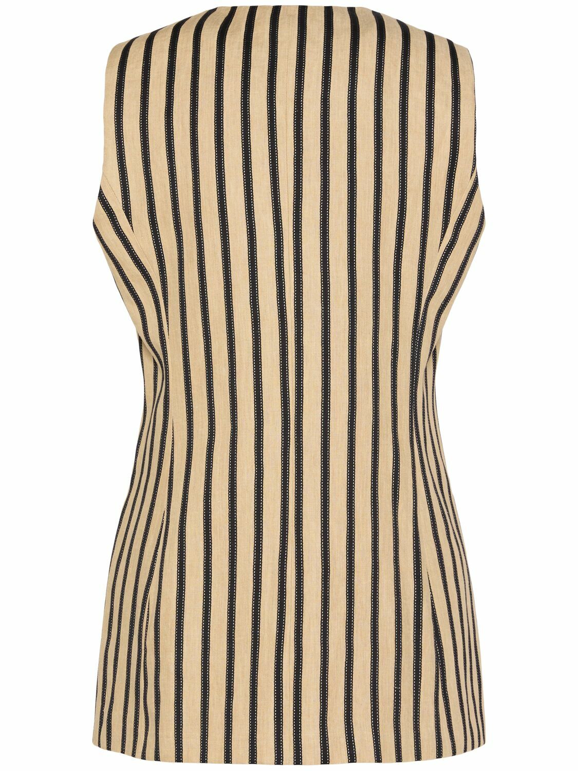 ベスト・ジレ Max Mara Sauro Single-Breasted Vest In Linen Sauro linen vest | MAX MARA | 네타포르테