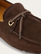 Ferragamo Mens Laced driver in Brown
