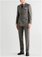 Kingsman - Archie Reid Slim-Fit Double-Breasted Prince of Wales Checked Wool Suit Jacket - Gray