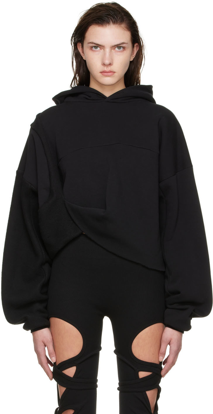 Ottolinger Black Cotton Hoodie Ottolinger