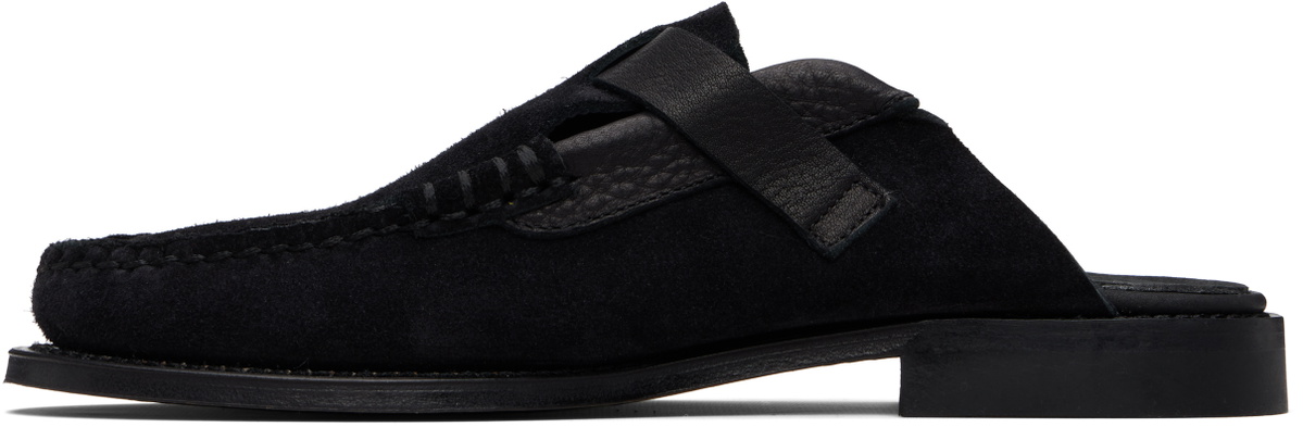 HEREU Black Barraca Slip-on Loafers