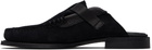 HEREU Black Barraca Slip-on Loafers
